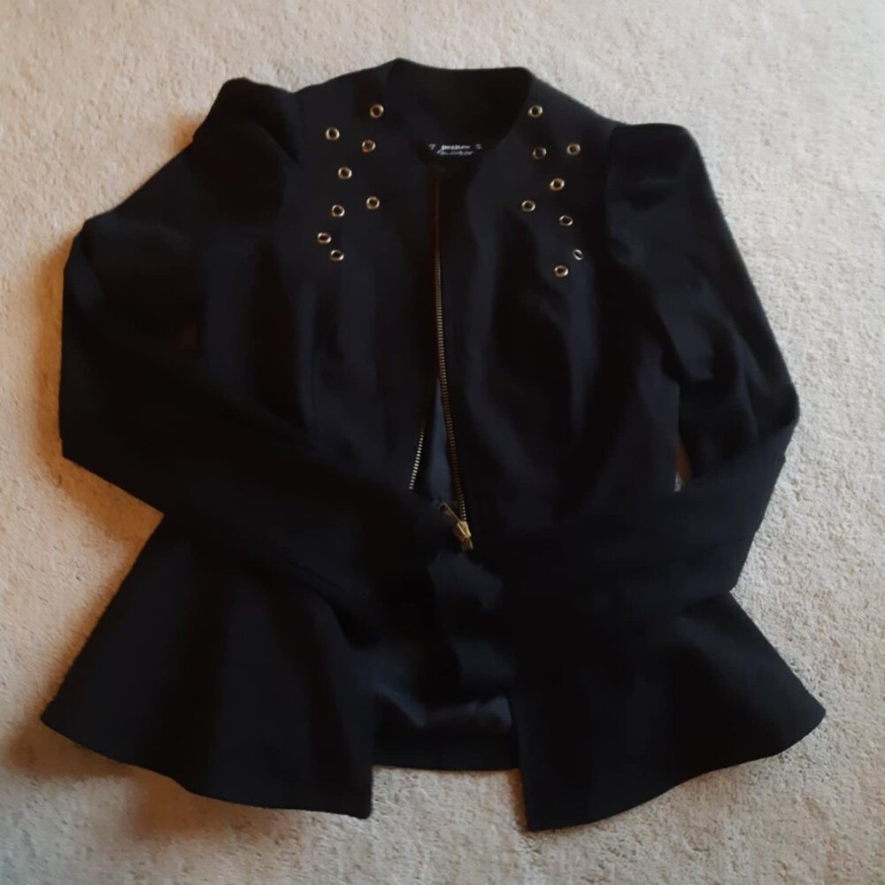 Black zip-up jacket